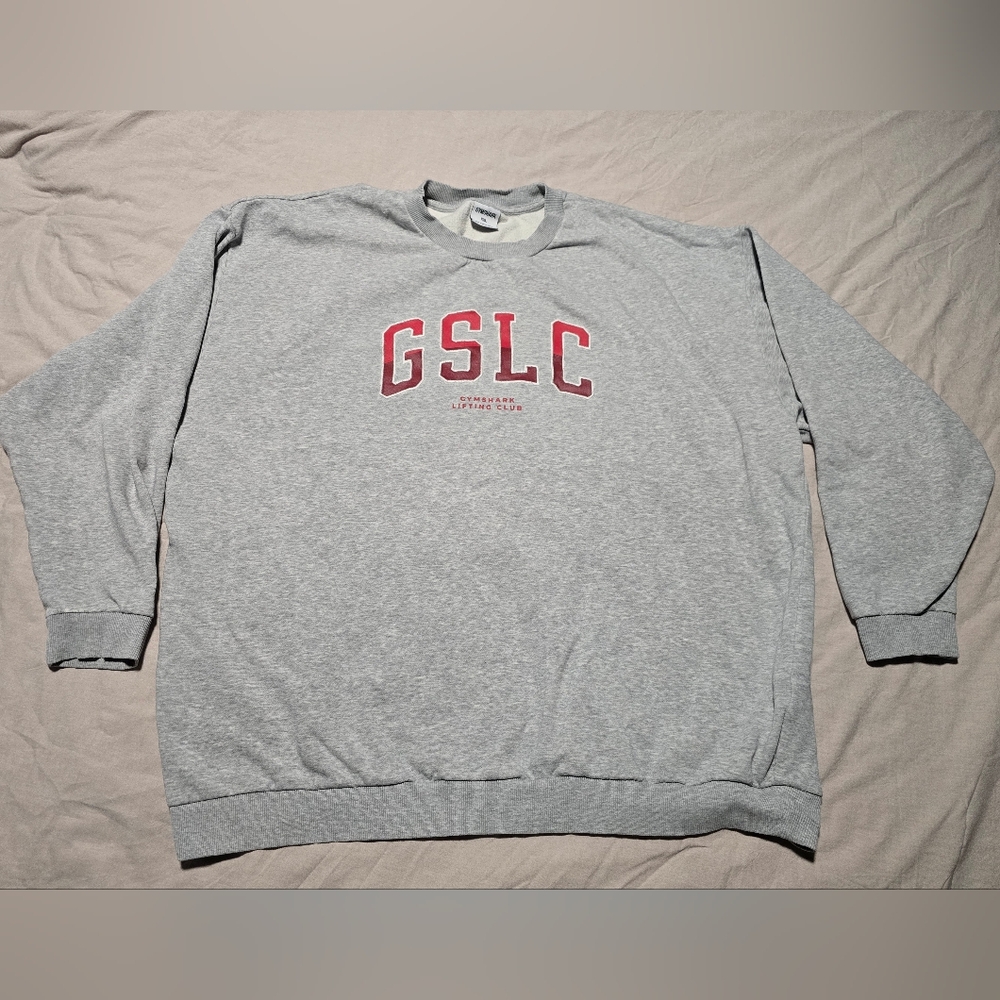 Gray Gymshark Logo Crewneck Sweater
